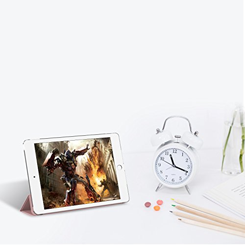 JETech iPad Air 2 Hülle Schutzhülle Etui Tasche Abdeckung Ledertasche mit Durchschaubar Rückseite für Apple iPad Air2 mit Automatischen Schlaf / Wake (Roségold) – 3040D - 7