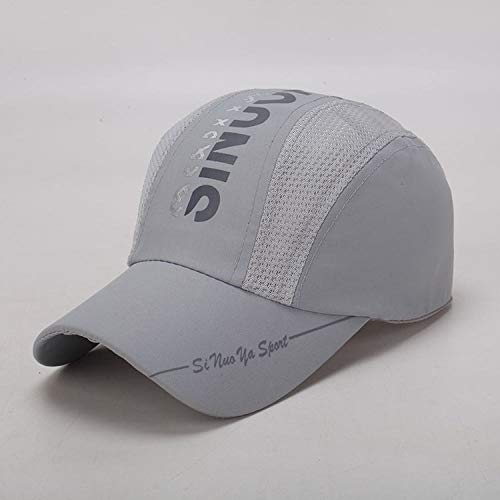 Preisvergleich Produktbild kyprx Männlicher weißer Grauer Code der Regenschirmkappen-Visierpaare F der Maschensaisonfreizeitreisebaseballmütze im Freien
