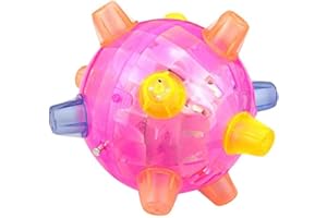 Bprtcra Children Music Dancing Ball, Baby Music Shake Jumping Ball Flash Bouncing Ball LED Disco Ball Sensory Developmental Toy Kids Early Educational Game for Toddlers (Green Color)