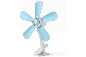 enterelettronics Ventilatore da Tavolo Portatile 42 Cm con Clip, Ventilatore Piccolo Economico a Basso Consumo, Ideale per Casa, Camera, Ufficio, Ventilatori Electric Fan con Pale in Plastica