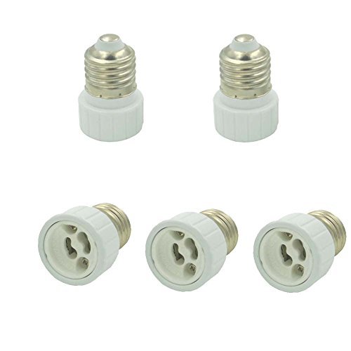 Preisvergleich Produktbild Sienoc Lampensockel Ausführungen Adapter für LampenFassung (5 Pack, E27 auf GU10)