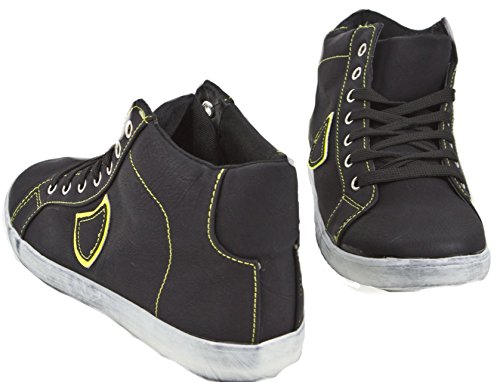 Preisvergleich Produktbild Damen Sneaker Freizeitschuh Damen Sneaker Schnuerschuhe Schuhe Turnschuhe Damenturnschuhe Halbschuhe, Farbe Schwarz, Gr. 39