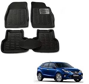 KOZDIKO TPE Car 3D Mats Foot Mat for Toyota Glanza, Black, Large