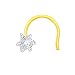 Sangini Yellow Gold and Diamond Nose Pin RS.2750.00