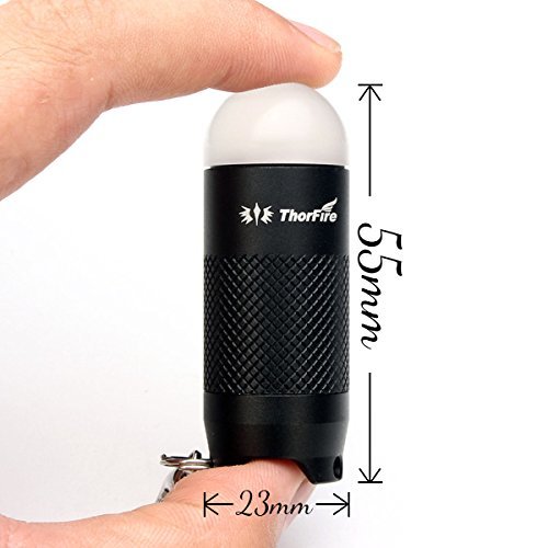 ThorFire Schlüsselanhänger Taschenlampe Mini Schlüsselanhänger Beleuchtung Hellbeleuchtung Drehenschalter KL02 keychain Handcranking - 2