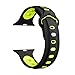 Produktbild Knowin Uhrenarmband Ersatz Sport weichem Silikon Uhrenarmband für Apple Watch Serie 4 40MM Y-förmige Gänseei Schnalle zweifarbiger Silikongürtel