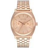 Nixon Damen-Armbanduhr Time Teller Deluxe Analog Quarz Edelstahl beschichtet A922897-00