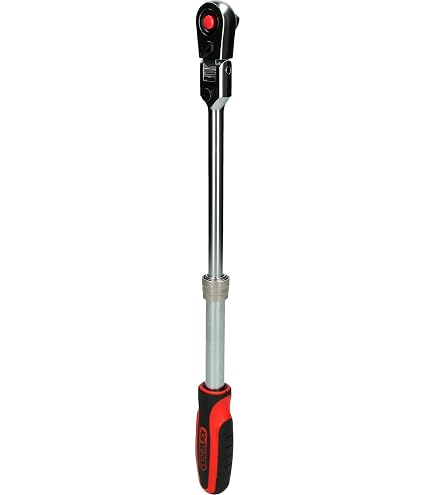 Cliquets SlimPOWER KS Tools - 2 Pièces 1/4" Et 1/2" - Tête Extra-fine, 72 Dents - Réversible, Conforme DIN