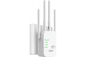 GENIE'S POEMS WLAN Verstärker WLAN Repeater Internet Verstärker für zu Hause, Unterstützt Ethernet-Port, Repeater/AP Modus, Weiß