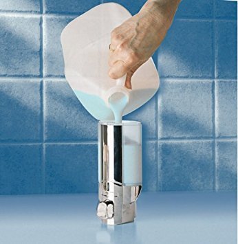 teleost Seifenspender, Wandhalterung Pumpen, chrom Beschichtung zu verhindern Rost, Bad & Dusche Chrom Seifenspender, 2 - 3