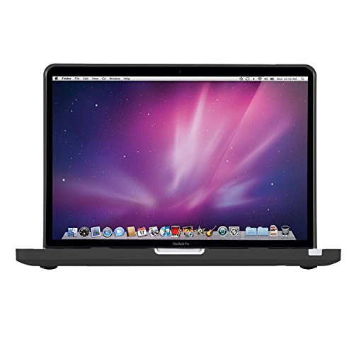 JAMMYLIZARD | Shell Cover für [ MacBook Pro 13.3″ A1278 ] Zweiteilige Gummierte Hülle, SCHWARZ Matt - 2
