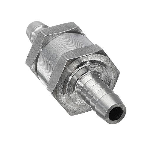 Clapet Anti-retour - TOOGOO(R)Clapet Anti-retour Valve a Carburant Gasoil Diesel Aluminium (8mm)