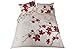 Blossom Red and Cream Bedding Set - Kingsize.