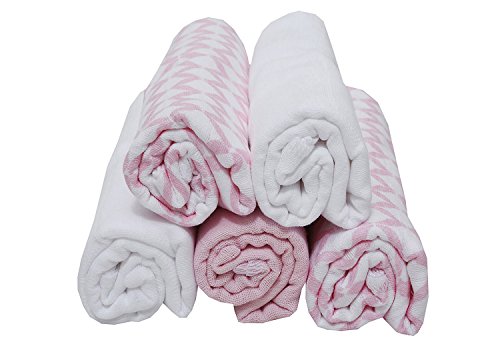 Motherhood Stoffwindeln, Mullwindeln, Spucktücher aus naturreiner Baumwolle, 70 x 80 cm, 5 Stück - 2