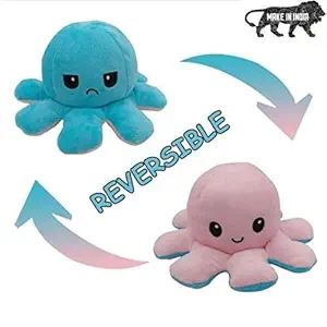 HUG n FEEL SOFT TOYS Reversible Toys, Toys for Boys/Girls, Soft Toy for Girls/boy/Baby, Birthday Decoration kit, Baby Toys, Gifts for Women/Men, Birthday Gift for Girls/Boys, Reversible (Pink-Blue)