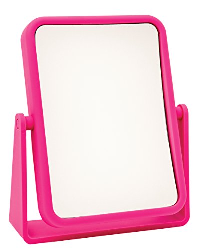 Danielle Rectangle Soft Feel Vanity Mirror Pink