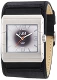 Just Watches Herren-Armbanduhr XL Analog Leder 48-S2566-SL-BK