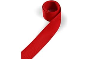 1buy3 sangle en polypropylène 30mm de largeur, 12 mètres de longueur, couleur: 8 - Rouge carmin | également 20mm, 25mm, 40mm ou 50mm de largeur | en 4 ou 12 mètres | 30 coloris