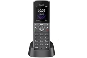 Yealink W73H IP-DECT handenhet handset telefon med färgskärm (1,8 tum 128 x 160 TFT-färgskärm), laddare dockningsstation inkl. strömförsörjning