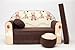 KIDS SOFA BED FUTON CHILDS FURNITURE+FREE POUFFE/FOOTSTOOL&PILLOW (K27)