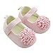 DEHANG Baby Girls Sandals Toddlers Pink Flower Non-slip Soft Sole Crib Shoes Pink 6-9 Month