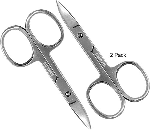 Starlite 2 Pack Manicure-Pedicure Stainless Steel Nickel Plated Nail Scissors