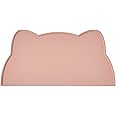 septillar Cat Food Mat, Silicone Pet Feeding Mat Non Slip Dog Bowl Mat Waterproof Tray Cushion (Tea Rose)