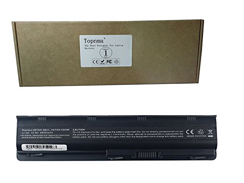 Topnma® Ultra Hochleistung Notebook Laptop Batterie Li-ion 9-cell Akku for Hp G42 G56 G62 G72 G4 G6 G7 HP Pavilion DM4 DM4-1001TU DM4-1002TX DM4-1100 DV3-4000 DV5-2050CA DV5-2000 DV6-3000 DV6-6000 ;HP Compaq Presario CQ32 CQ42 CQ43 CQ56 CQ62 Fits Mu06 Mu09 593553-001 593554-001 [10.8v 6600mah] - 8