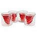 Produktbild 4er SET Skull-Gläser (70ml), Shotglas für die Hausbar, Party, Halloween, Geschenk im Totenkopfdesign, Vodka, Whiskey, Likör, Totenkopf, Schnapsglas, Metal, Rock 'n' Roll, Farbe: Transparent