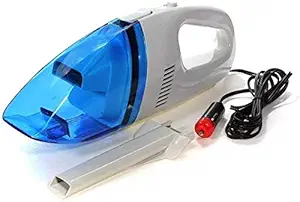 JD TECH Powerful Car Vacuum 12V High Power Plastic Portable Lightweight Vacuum Cleaner, Handheld Dry & Wet Vacuum Cleaner for Cleaning Car, Bike and Homes USB car Vacuum. (Multicolor) (Medium)