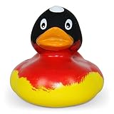 Quietscheente Deutschland Ente, Gummiente, Quietscheentchen, Badeente, Quietsch Ente, Sammelfigur, Gummi Bade Spielzeug, LiLaLu, 1959 - 2