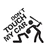 Produktbild Lustiger Auto-Aufkleber Don 't touch my car Drift Fenster vinyl Aufkleber Abnehmbare DIY tragbar Decor Wasserdicht