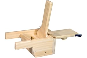 PEGANE Table à écraser Les Olives de différents Tailles en Bois Coloris Naturel