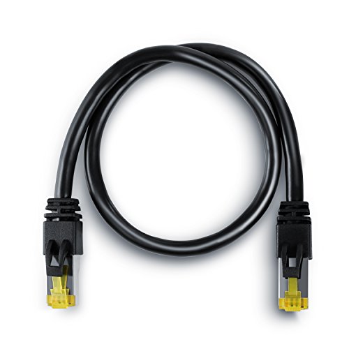 Uplink – 1m – CAT.7 Gigabit Ethernet Lan Netzwerkkabel (RJ45) | 10/100/1000Mbit/s | Patchkabel | S/FTP PIMF Schirmung | kompatibel zu CAT.5 / CAT.5e / CAT.6 | Switch/Router/Modem/Patchpannel/Access Point/Patchfelder | schwarz - 4