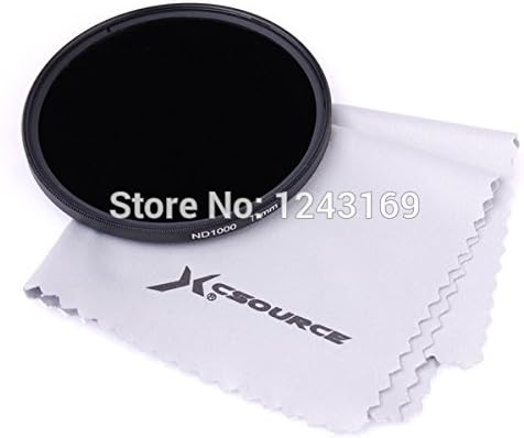 GeoBIX(TM)DSLR Camera Density Filter 77mm Ultra Silm Neutral Density ND1000 Grey Filter 77mm + Pouch LF510-SZ