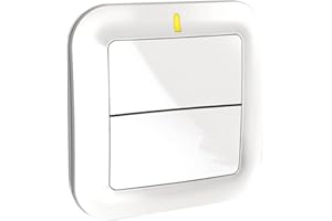 Delta Dore Interrupteur sans fil Tyxia 2310 pour commande d'éclairages, d'automatismes et de scénarios - Centralisation | éclairage connecté - 6351380, Blanc