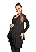 New Maternity Floaty Waterfall Cardigan Shrug Jacket Top 4008 (18, Black)
