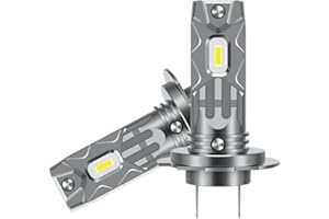MGCOKINILY Halogen Auto Lampen H7, 55W 300% Helligkeit als Halogenlampen11000LM 6000K Kaltes Weiß,1:1 Mini-Größe, 2 Stück