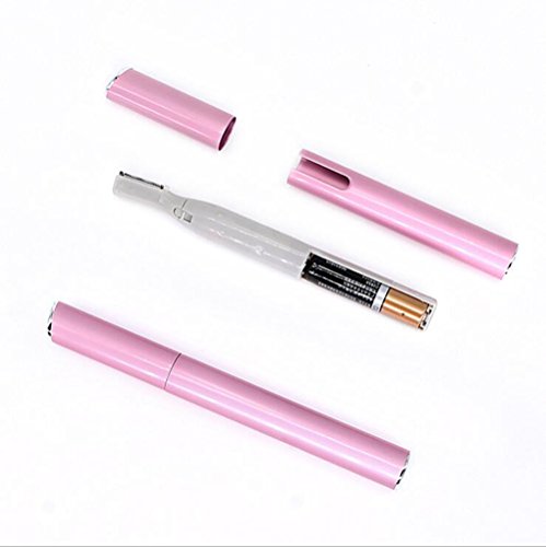 Augenbrauen-Trimmer Gesichtshaartrimmer Portable Electric Women Eyebrow Bikini Legs Trimmer Body Hair Remover Shaver with Plastic Mini Comb Electric Facial Hair Remover Removal Tool Eyebrow Trimmer Razor Set for Shaving Body Hair Like Eyebrow, Ear, Hair, Arms, Legs and Redundant Hair - 5