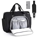 ❤Wärmeisolierte Taschen und Gepolsterte Wickelauflage für Baby--Passend zu dem Set erhalten Sie eine praktische Isoliertasche für Babyflaschen, die dafür sorgt, dass das Getränk Kalt bzw. Warm bleibt. Anti-Versickerung Wickelunterlage 56cmx38 cm