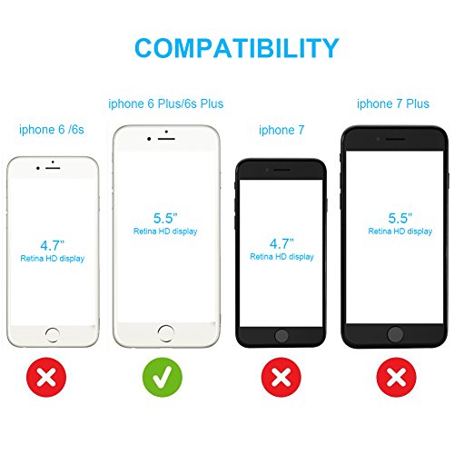 iPhone 6 Plus Case, iPhone 6s Plus Case, NNIUK iPhone 6 Plus Case Soft TPU [Ultra Slim] Clear Gel Protective Cover for iPhone 6 Plus/ 6s Plus, 5.5 inch.