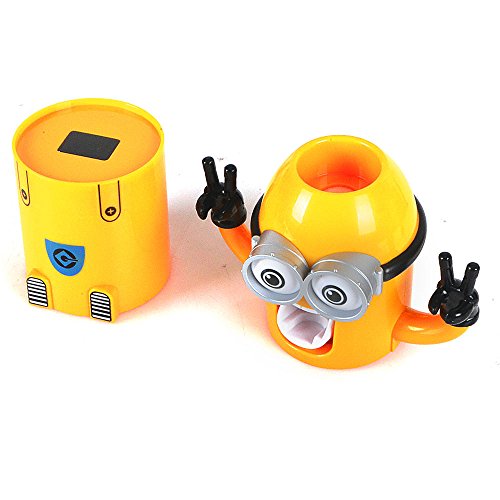 Zwei Augen Despicable Me Minion Ich Einfach Unverbesserlich Zahnbuerstenhalter automatische Zahnpasta Spender mit Buerste Tasse Wash Set - 5