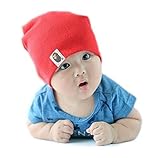 Cute Candy Color Babies'/ Kids' Cotton Beanie/ Hat/ Cap (Model: Br010036) (Red)