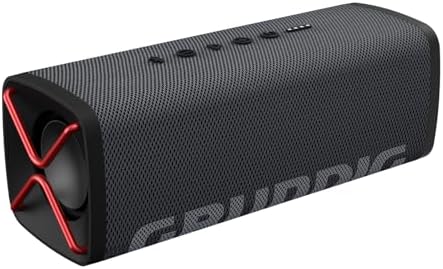 grundig GBT Club Black Altoparlante Bluetooth, con raggio di copertura di 20 m e oltre 20 ore di autonomia, Nero