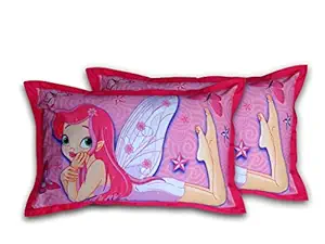 Swayam Kids N More Digitally Printed Mercerised Cotton Standard Pillow Cover - 18x28, Multicolor