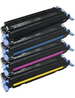 4x Eurotone Toner Set remanufactured für HP Color LaserJet 1600 2600 2605 + CM 1015 1017 – Alternative ersetzt HP Q6000A Black, Q6001A Cyan, Q6002A Magenta, Q6003A Yellow