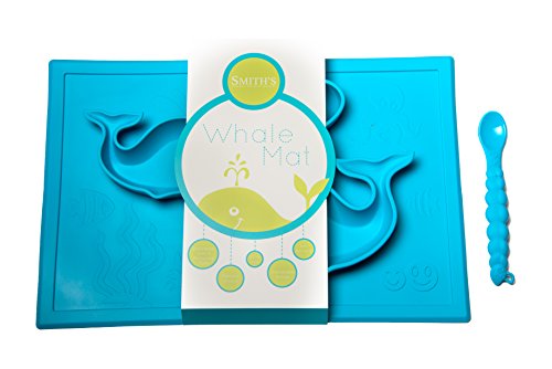 Smith’s Happy Mat – Silikon Platzdeckchen + Teller aus einem Stück + GRATIS Smith’s Raupe Silikon Löffel (EVP: €4,68) - 5