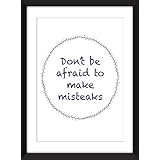 Machen Sie Fehler (Misteaks) Typografie Drucke 11 x 14 / 8 x 10 / 5 x 7 A3 / A4 / A5