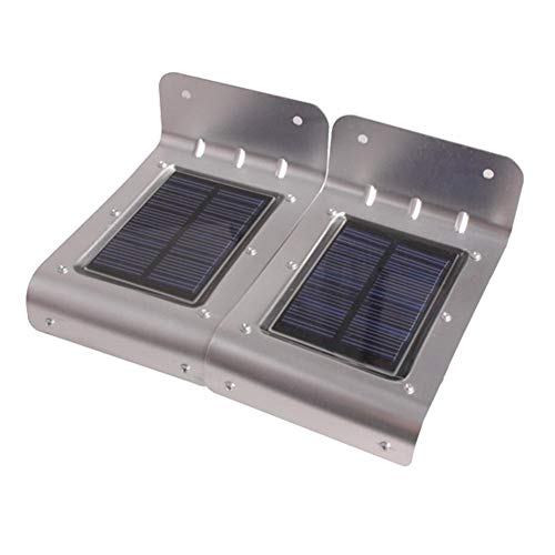 Preisvergleich Produktbild Matefielduk Solar-Wandleuchte, 16 LEDs, wasserdicht, Bewegungsmelder, 2 Stück