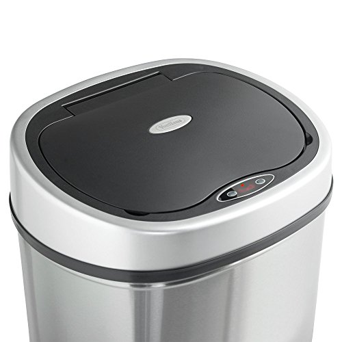 VonHaus 50 l Automatischer Freihändiger Sensor-Mülleimer – Edelstahl – GRATIS 2-Jahres-Garantie - 5
